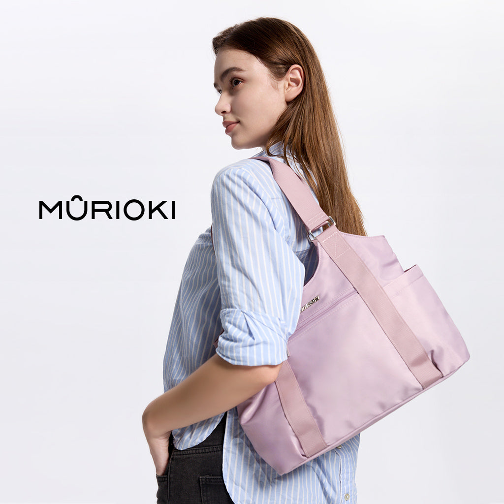 MURIOKI-Daisy Shoulder Bag for Women with Cup Holders Waterproof G1022 (35*12*31CM) - shop.murioki