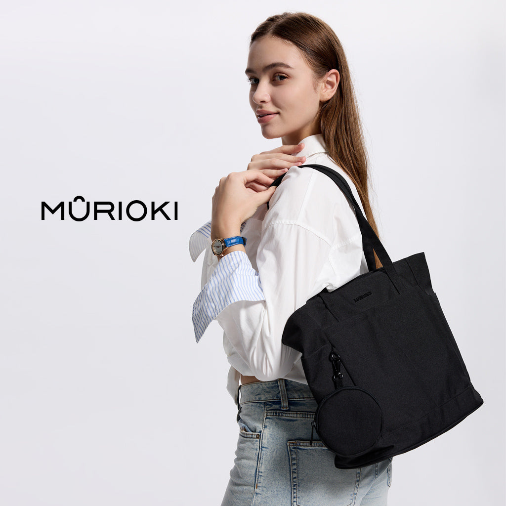 MURIOKI-Echo Tote Bag with earphone bag G1023 (31*15*28cm) - shop.murioki