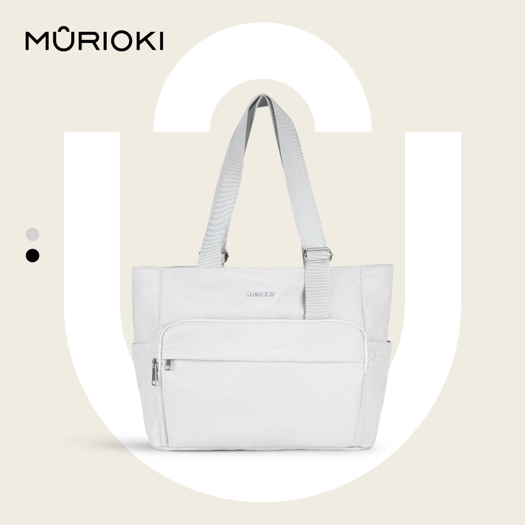 MURIOKI-Glacier 15.6-inch Laptop Office Bag Large Capacity with Adjustable Strap G1018(35*12*29cm) - shop.murioki