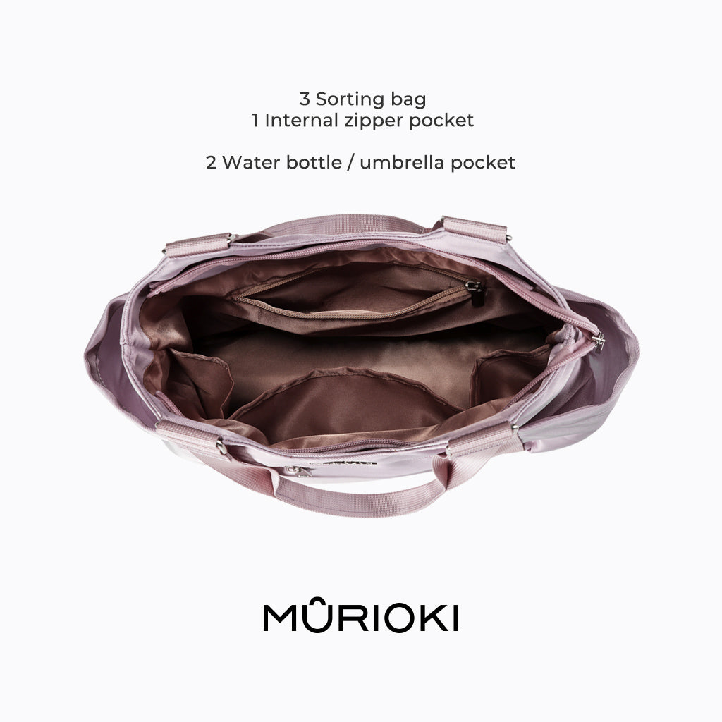 MURIOKI-Daisy Shoulder Bag for Women with Cup Holders Waterproof G1022 (35*12*31CM) - shop.murioki