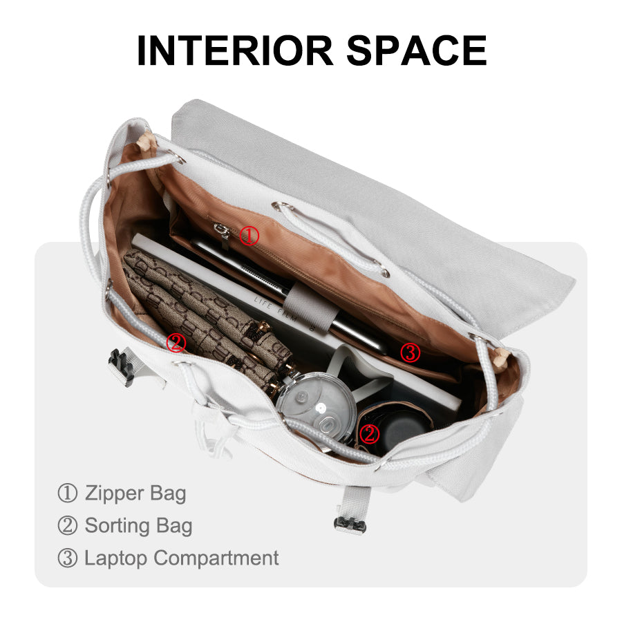 MURIOKI-Thursday Drawstring Backpack 14 Inch B1261 (27*12*37.5CM) - shop.murioki