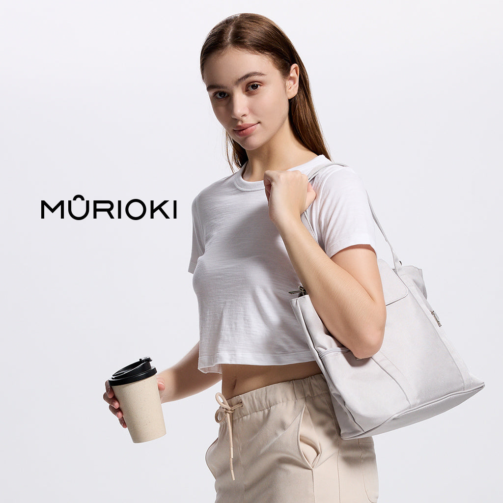 MURIOKI-Ocean 15.6 Inch Office Tote Bag for Women with Detachable Pouch G1015 (35*29*14CM) - shop.murioki