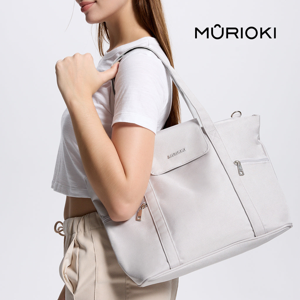 MURIOKI-Ocean 15.6 Inch Office Tote Bag for Women with Detachable Pouch G1015 (35*29*14CM) - shop.murioki