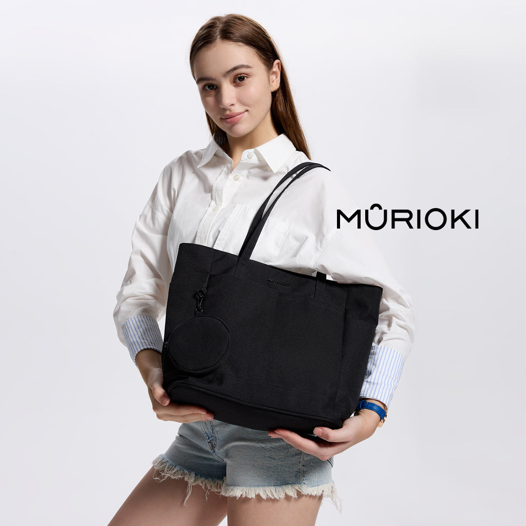 MURIOKI-Echo Tote Bag with earphone bag G1023 (31*15*28cm) - shop.murioki
