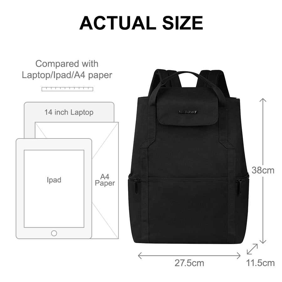 MURIOKI-Monday 14 Inch Backpack B1250 (27.5*11.5*38CM) - shop.murioki
