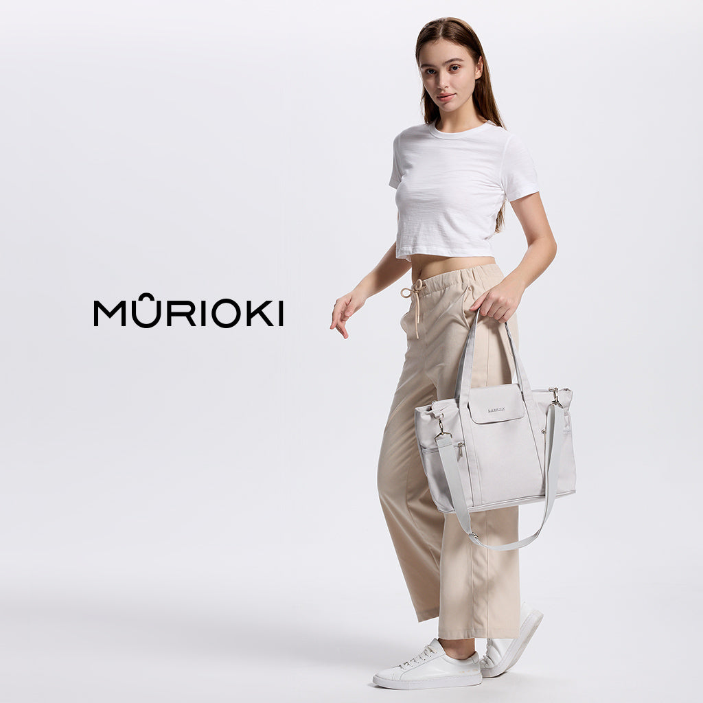 MURIOKI-Ocean 15.6 Inch Office Tote Bag for Women with Detachable Pouch G1015 (35*29*14CM) - shop.murioki