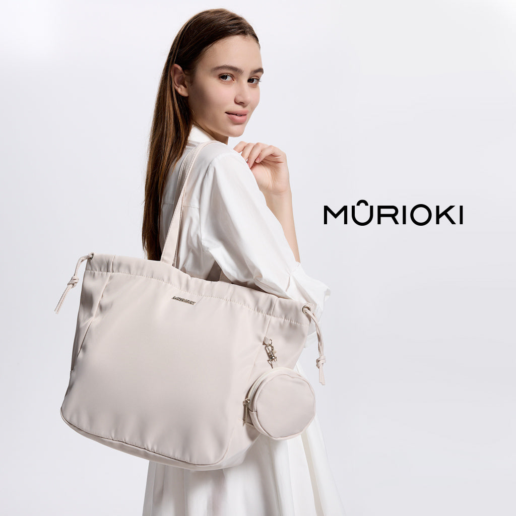MURIOKI-Jasmine 16 Inch Laptop Tote Bag for College with Detachable Earphone Pouch G1031(47*16*34CM) - shop.murioki