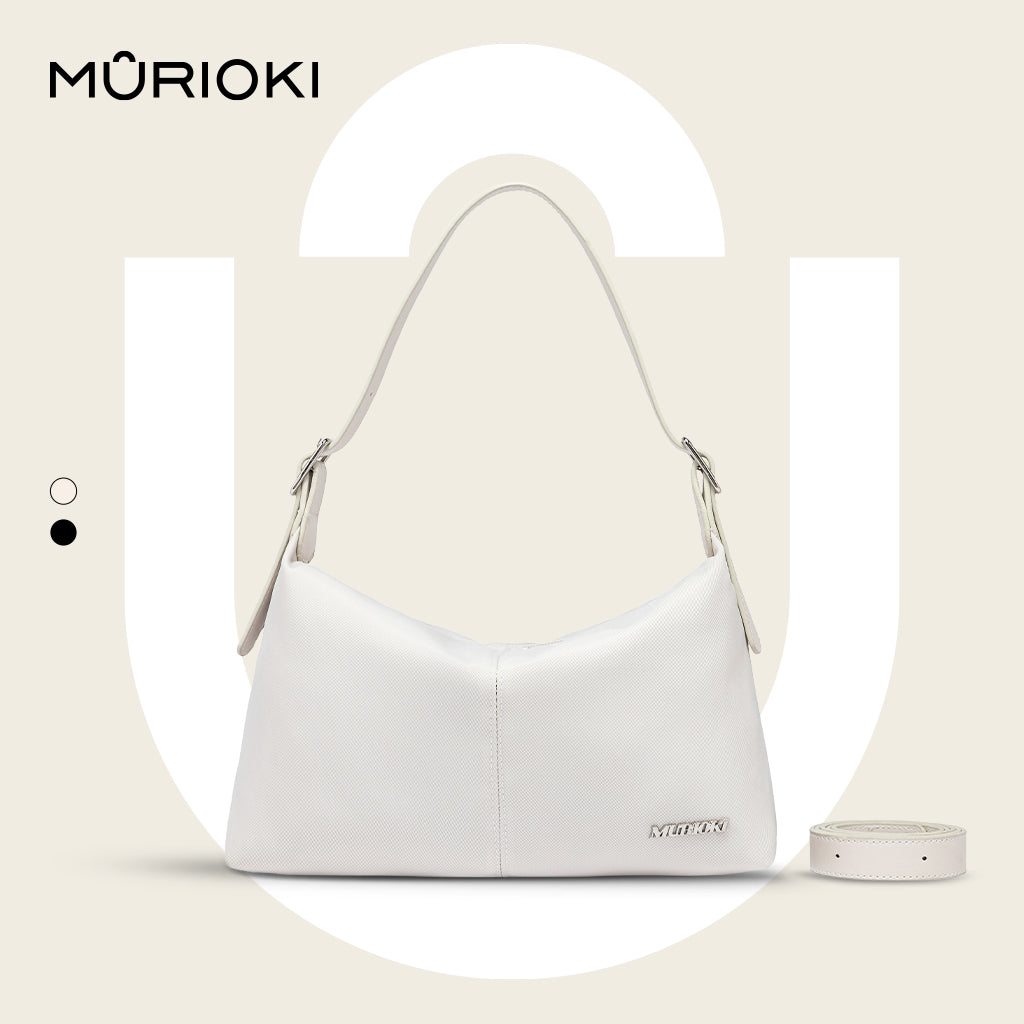 MURIOKI-Jade Twill Hobo bag for Woman with Adjustable Shoulder Strap G