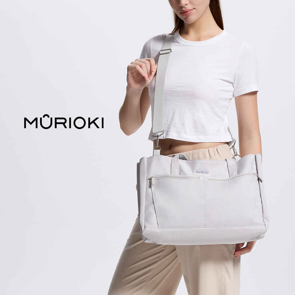MURIOKI-Mystery Laptop Tote Bag with Cup Holders G1013 (41*28*13CM) - shop.murioki