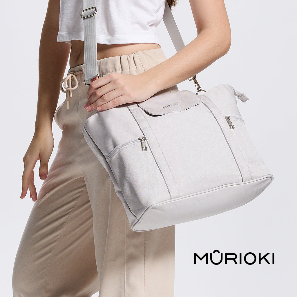 MURIOKI-Ocean 15.6 Inch Office Tote Bag for Women with Detachable Pouch G1015 (35*29*14CM) - shop.murioki