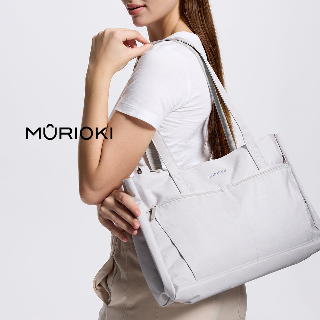MURIOKI-Mystery Laptop Tote Bag with Cup Holders G1013 (41*28*13CM) - shop.murioki