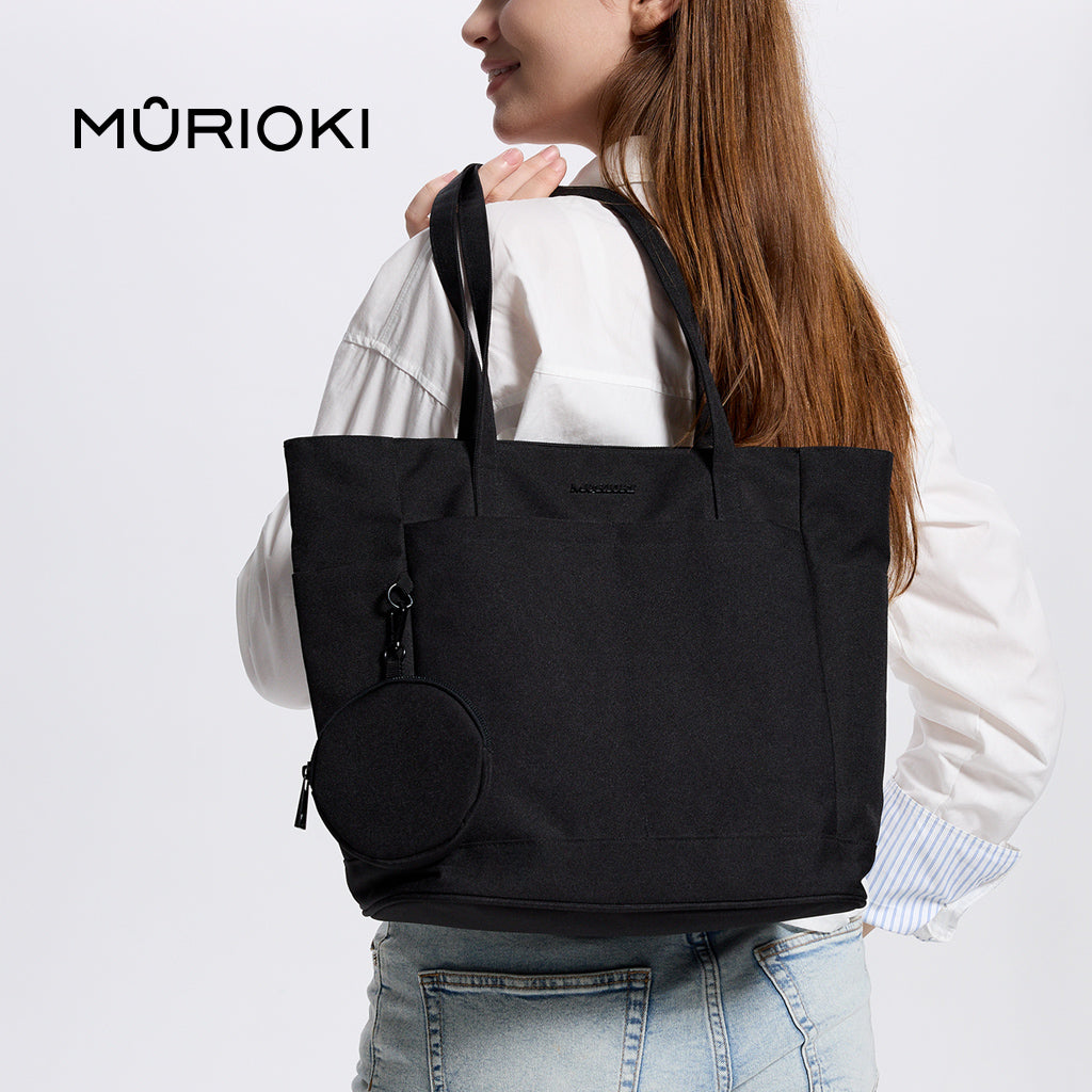 MURIOKI-Echo Tote Bag with earphone bag G1023 (31*15*28cm) - shop.murioki