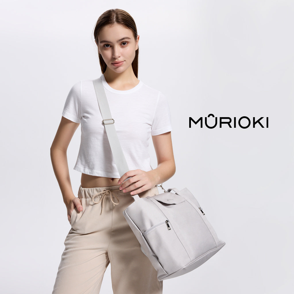 MURIOKI-Ocean 15.6 Inch Office Tote Bag for Women with Detachable Pouch G1015 (35*29*14CM) - shop.murioki