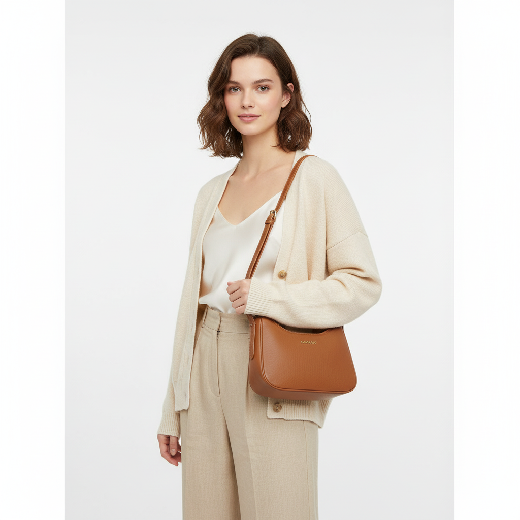 MURIOKI-Stella Armpit Bag for Woman with Dual Purpose Shoulder Strap L1044(31*10*20CM)