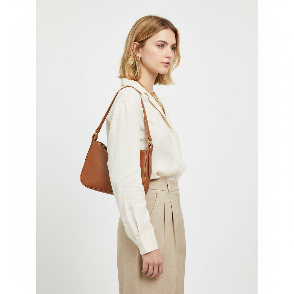 MURIOKI-Stella Armpit Bag for Woman with Dual Purpose Shoulder Strap L1044(31*10*20CM)