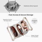 MURIOKI-Lily Daily Carry Bag for Women with Three Compartments G1032(29*10*31CM)