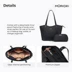 MURIOKI-Lydia Shoulder Bag for Woman Large Capacity with Detachable Pouch G1042(28*12*31cm)