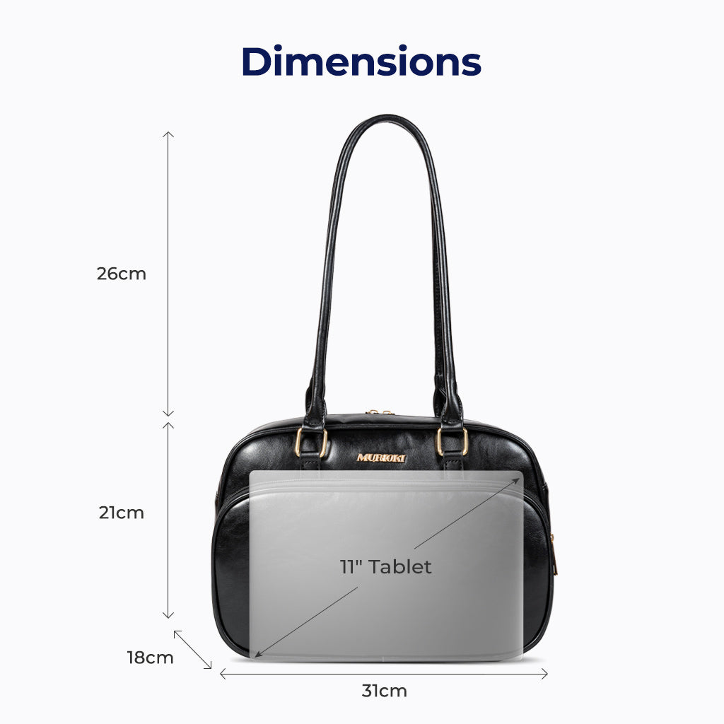 MURIOKI Boston Bag Shoulder Bag for Woman 11" Armpit Bag, Nicole L1052(31*21*18cm) サブ画像