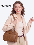 MURIOKI Boston Bag Shoulder Bag for Woman 11" Armpit Bag, Nicole L1052(31*21*18cm)