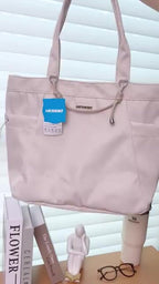 MURIOKI-Camellia ToteBag for Woman Large Capacity Bag with Cup Holders G1035(43*13*33cm) - shop.murioki