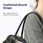 MURIOKI Boston Bag Shoulder Bag for Woman 11" Armpit Bag, Nicole L1052(31*21*18cm)