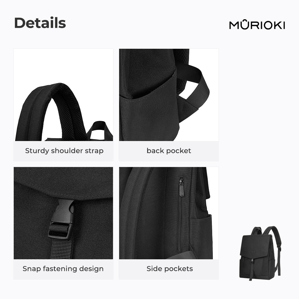 MURIOKI-Tuesday 14 Inch Laptop Backpack B1251 (27.5*11.5*38CM) - shop.murioki