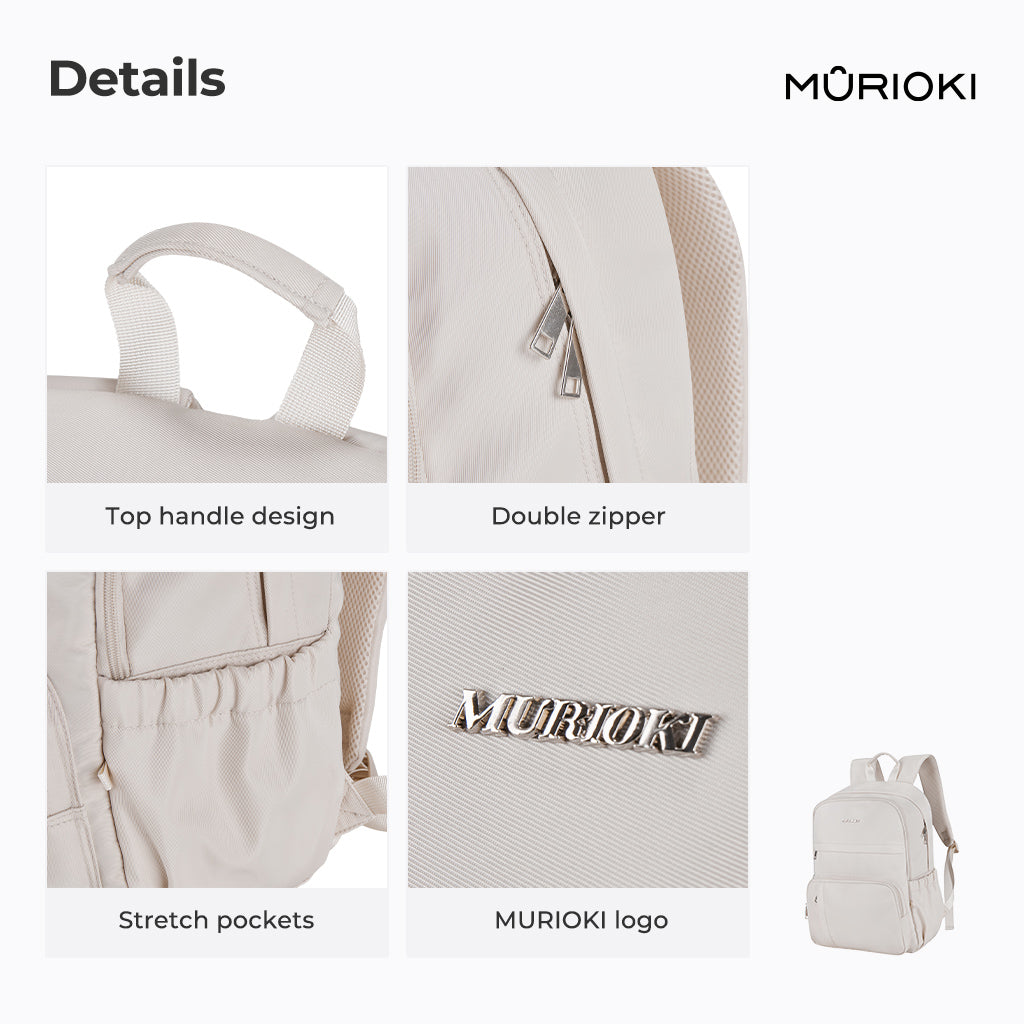 MURIOKI-Valley Large Capacity Backpack with 15.6 Inch Laptop Compartment B1360 (31*14*42cm) - shop.murioki
