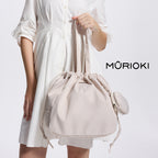 MURIOKI-Jasmine 16 Inch Laptop Tote Bag for College with Detachable Earphone Pouch G1031(47*16*34CM) - shop.murioki