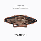 MURIOKI-Grace ToteBag for Woman 14In Large Capacity with Detachable Pouch G1041(28*12*31cm)