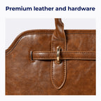 MURIOKI Office Bag for Women 14" Leather Tote Bag,Claire L1050 （38*28*12.5cm）