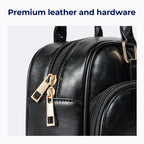 MURIOKI Boston Bag Shoulder Bag for Woman 11" Armpit Bag, Nicole L1052(31*21*18cm)
