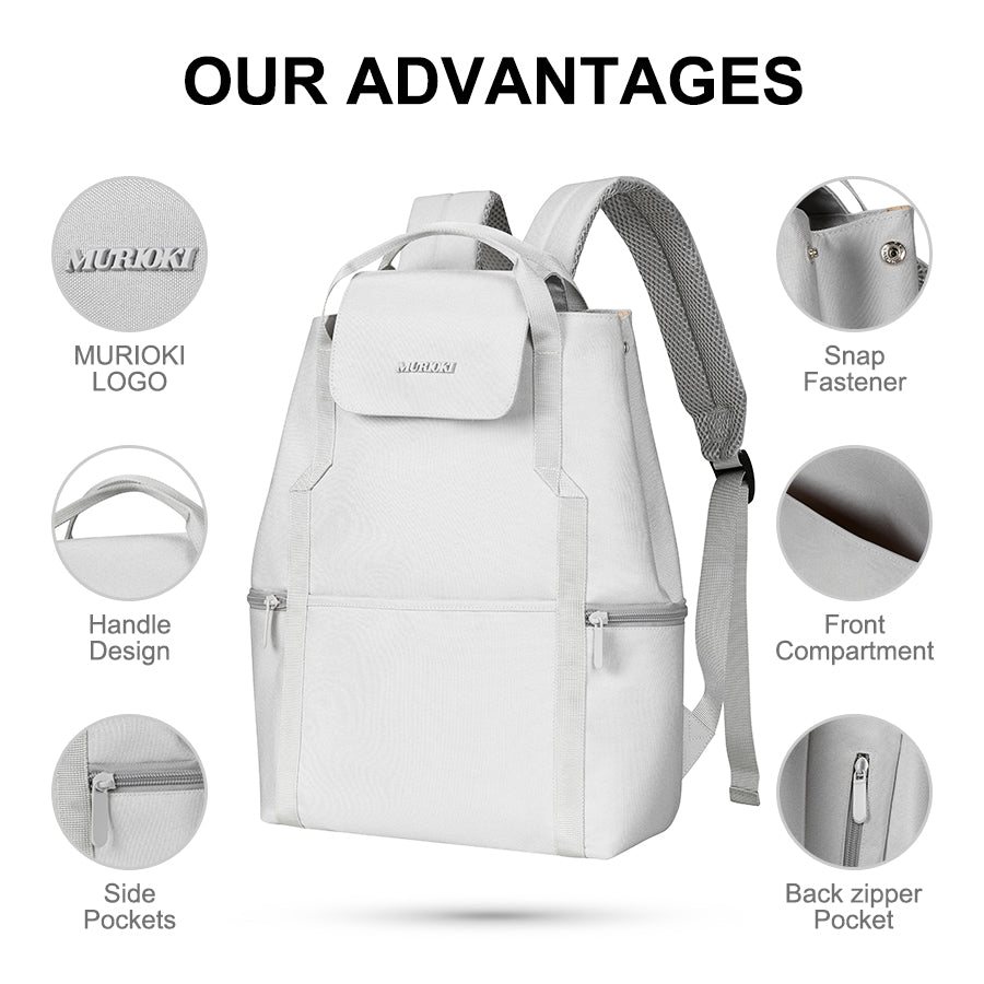 MURIOKI-Monday 14 Inch Backpack B1250 (27.5*11.5*38CM) - shop.murioki