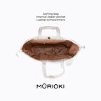 MURIOKI-Jasmine 16 Inch Laptop Tote Bag for College with Detachable Earphone Pouch G1031(47*16*34CM) - shop.murioki