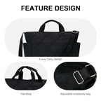 MURIOKI-Iris 14 Inch Lightweight Puffy Bag for Women with Adjustable Wide Cross-body Strap Pink Bag(29*14.5*31CM) - shop.murioki