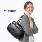 MURIOKI Boston Bag Shoulder Bag for Woman 11" Armpit Bag, Nicole L1052(31*21*18cm)