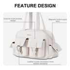 MURIOKI-Tulip Shoulder Bag for Women with Multiple Pockets G1030(31*11*19CM) - shop.murioki
