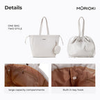 MURIOKI-Jasmine 16 Inch Laptop Tote Bag for College with Detachable Earphone Pouch G1031(47*16*34CM) - shop.murioki