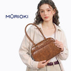 MURIOKI Boston Bag Shoulder Bag for Woman 11" Armpit Bag, Nicole L1052(31*21*18cm)