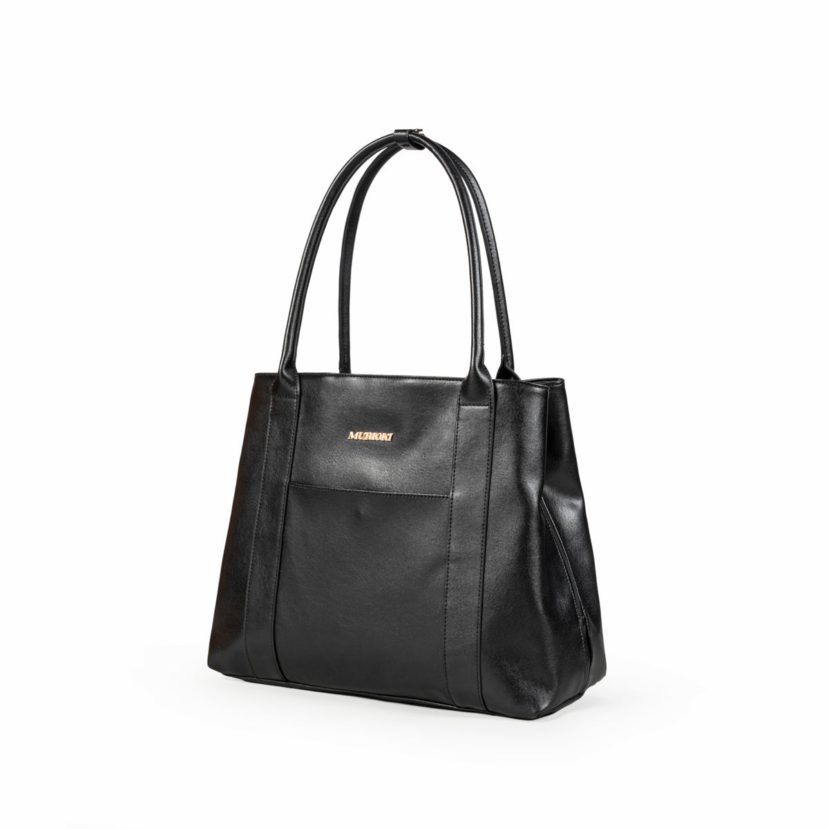 MURIOKI Office Bag for Woman 3-compartment Leather Shoulder Bag Fits 1
