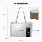 MURIOKI-ミステリーラップトップトートバッグ カップホルダー付き G1013 (41*28*13CM) 