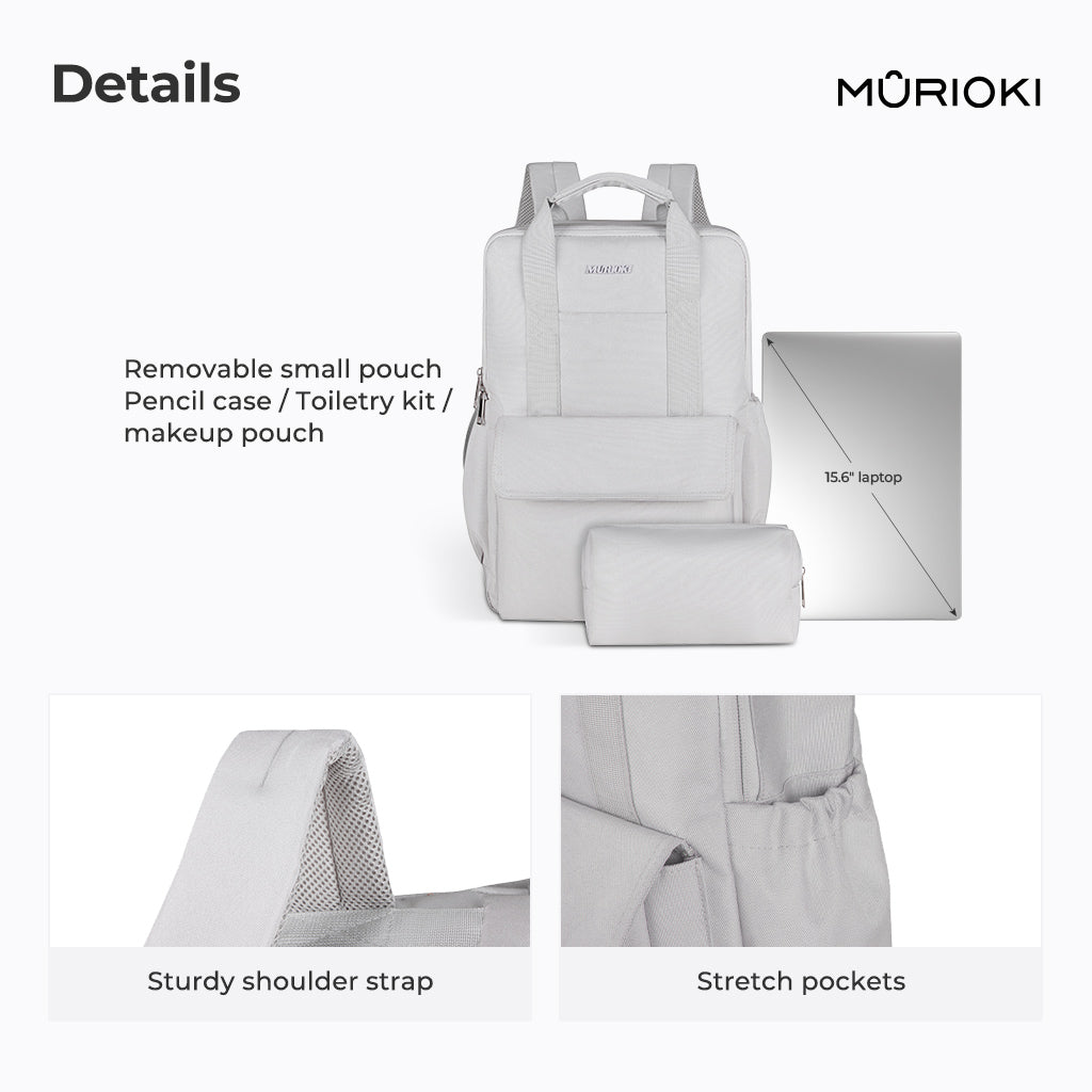 MURIOKI-Horizon 15.6 Inch Laptop Backpack for School with Removable Pouch B1361 (29*14*42cm) - shop.murioki