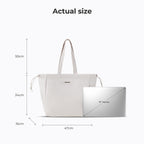 MURIOKI-Jasmine 16 Inch Laptop Tote Bag for College with Detachable Earphone Pouch G1031(47*16*34CM) - shop.murioki