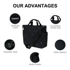 MURIOKI-Iris 14 Inch Lightweight Puffy Bag for Women with Adjustable Wide Cross-body Strap Pink Bag(29*14.5*31CM) - shop.murioki