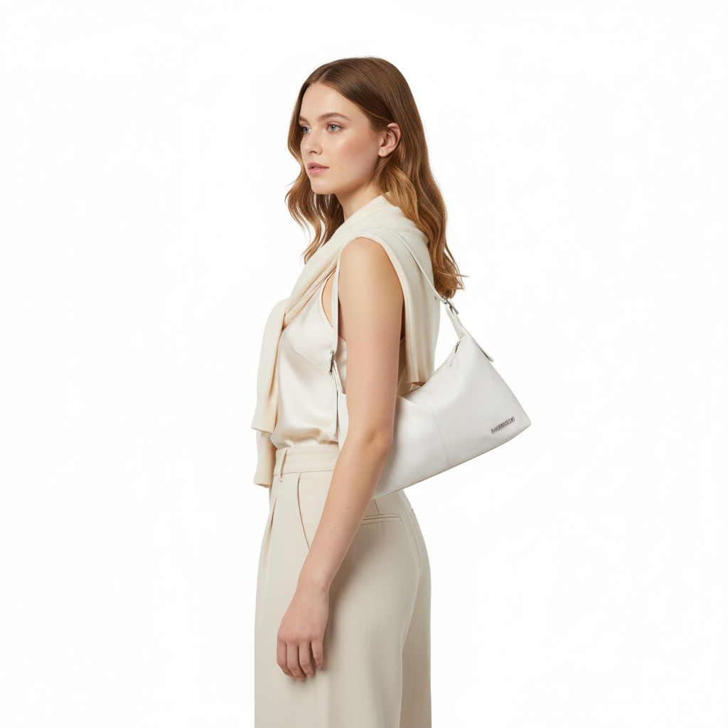 MURIOKI-Jade Twill Hobo bag for Woman with Adjustable Shoulder Strap G1043(31*10*20CM)