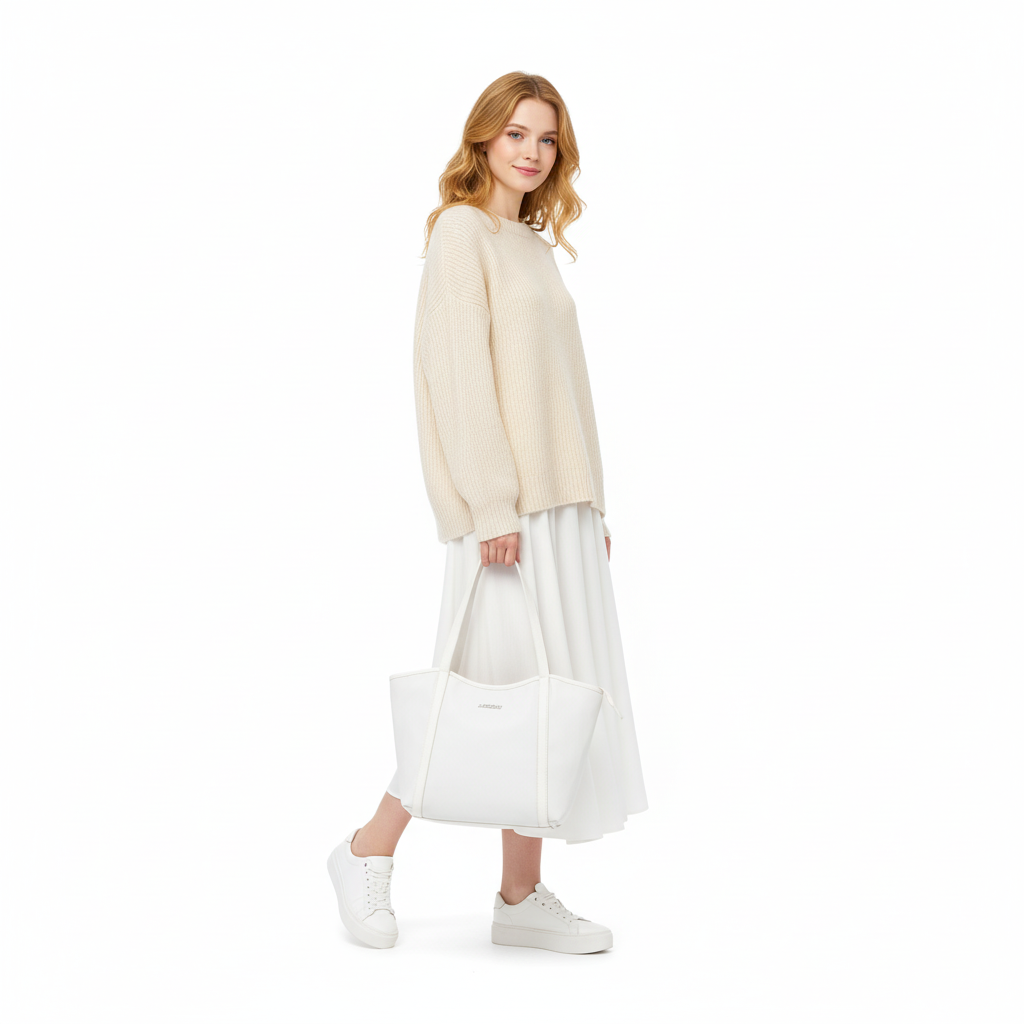 MURIOKI-Lydia Shoulder Bag for Woman Large Capacity with Detachable Pouch G1042(28*12*31cm)