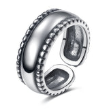 Christmas Gift Ring For Women Girls Snake Smile Fashion Men Jewelry Vintage Ancient Silver Color Punk Hip Hop Adjustable Boho Frog