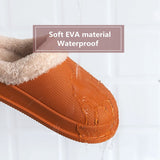New 2021 Women House Slippers EVA Warm Fur Winter Indoor Shoes Lovers Plush Home Floor Slides Female Male Kitchen Work Slippers