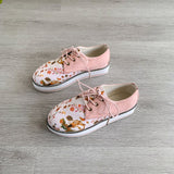 Vulcanize Shoes Sneakers Women Shoes Ladies Floral Print Lace Up Fashion Platform Casual Shoes for Women 2021 Zapatillas Mujer