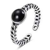 Christmas Gift Ring For Women Girls Snake Smile Fashion Men Jewelry Vintage Ancient Silver Color Punk Hip Hop Adjustable Boho Frog
