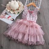 Graduation Gift  Big Sales 2022 New Summer Girls' Dress Vest Denim Embroidery Casual Sleeveless Party Princess Dress Children'S Baby Kids Girls Clothing
